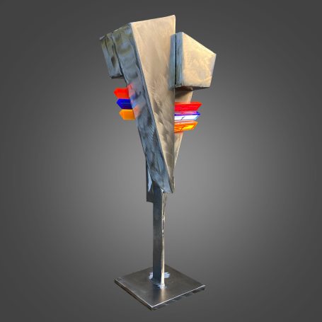 Kopf_1 Stahl, Acrylglas, 50 cm