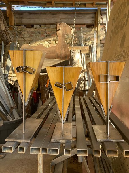 Holzköpfe 16 x 35 cm