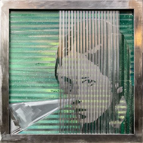 Beobachterin_2 50 x 50 cm Stahl