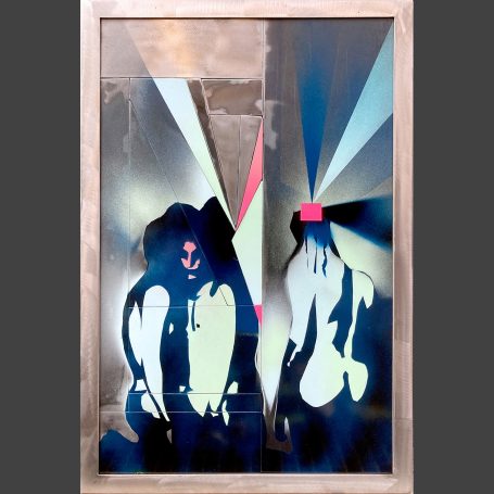 trois 62 x 90 cm Stahl