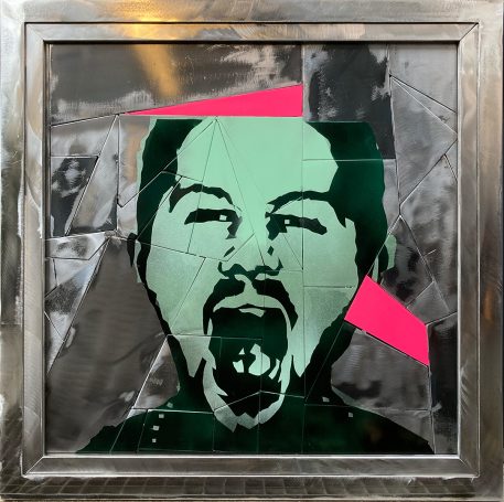 Schrei 65 x 65 cm Stahl